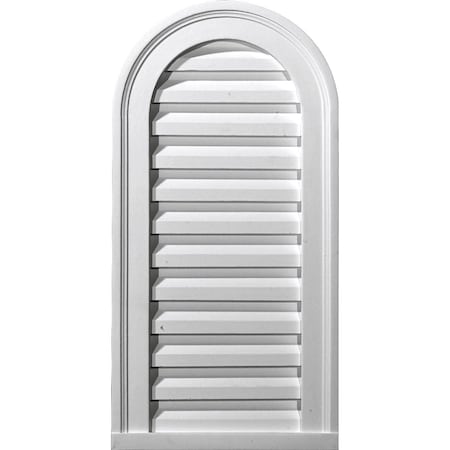 Ekena Millwork Cathedral Urethane Gable Vent Louver, Functional, 14"W x 27"H GVCA14X27F